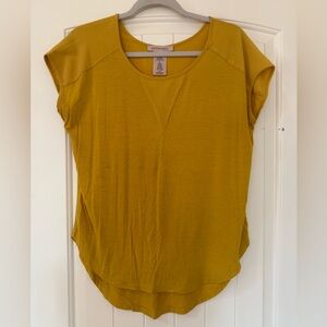 Philosophy Women's Yellow Short Sleeve Top